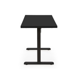 'B54 Desk with Height Adjustment Feature, Top - Black, Frame - Black' 'B54 Desk with Height Adjustment Feature, Top - Black, Frame - Black'