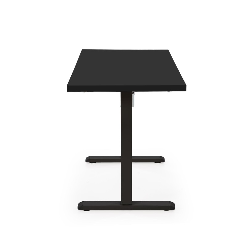 'B54 Desk with Height Adjustment Feature, Top - Black, Frame - Black' 'B54 Desk with Height Adjustment Feature, Top - Black, Frame - Black'