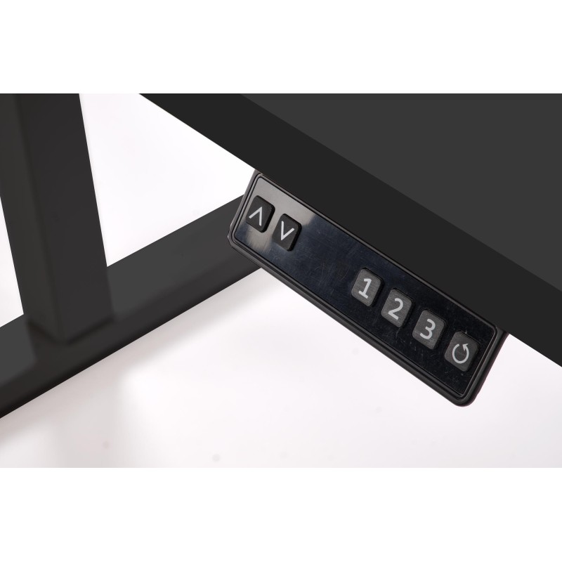 'B54 Desk with Height Adjustment Feature, Top - Black, Frame - Black' 'B54 Desk with Height Adjustment Feature, Top - Black, Frame - Black'