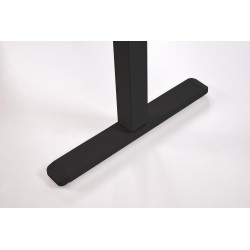 'B54 Desk with Height Adjustment Feature, Top - Black, Frame - Black' 'B54 Desk with Height Adjustment Feature, Top - Black, Frame - Black'