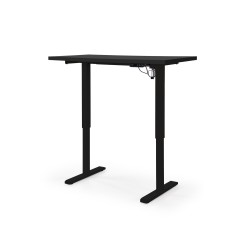 'B54 Desk with Height Adjustment Feature, Top - Black, Frame - Black' 'B54 Desk with Height Adjustment Feature, Top - Black, Frame - Black'