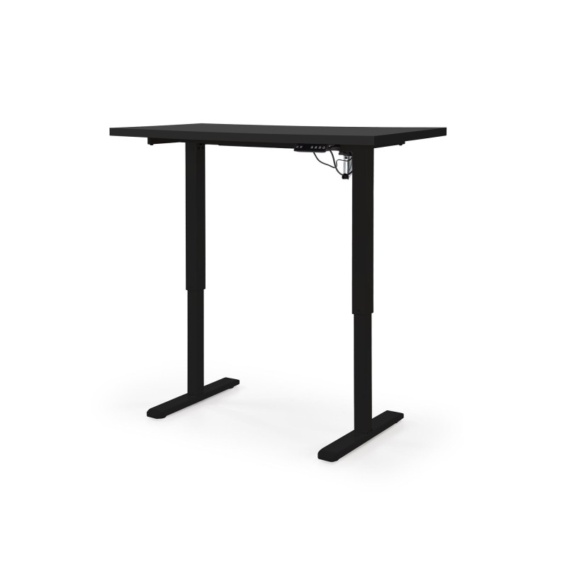 'B54 Desk with Height Adjustment Feature, Top - Black, Frame - Black' 'B54 Desk with Height Adjustment Feature, Top - Black, Frame - Black'