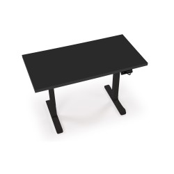 'B54 Desk with Height Adjustment Feature, Top - Black, Frame - Black' 'B54 Desk with Height Adjustment Feature, Top - Black, Frame - Black'
