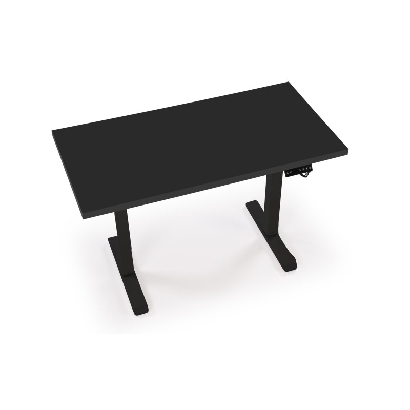 'B54 Desk with Height Adjustment Feature, Top - Black, Frame - Black' 'B54 Desk with Height Adjustment Feature, Top - Black, Frame - Black'