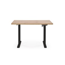 B54 biurko z funkcją regulacji wysokości, blat - dąb artisan, stelaż - czarny (2p 1szt) B54 biurko z funkcją regulacji wysokości, blat - dąb artisan, stelaż - czarny (2p 1szt)