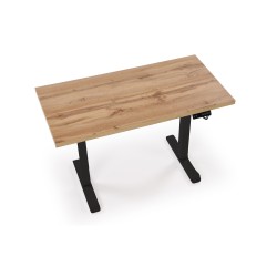 B54 biurko z funkcją regulacji wysokości, blat - dąb artisan, stelaż - czarny (2p 1szt) B54 biurko z funkcją regulacji wysokości, blat - dąb artisan, stelaż - czarny (2p 1szt)
