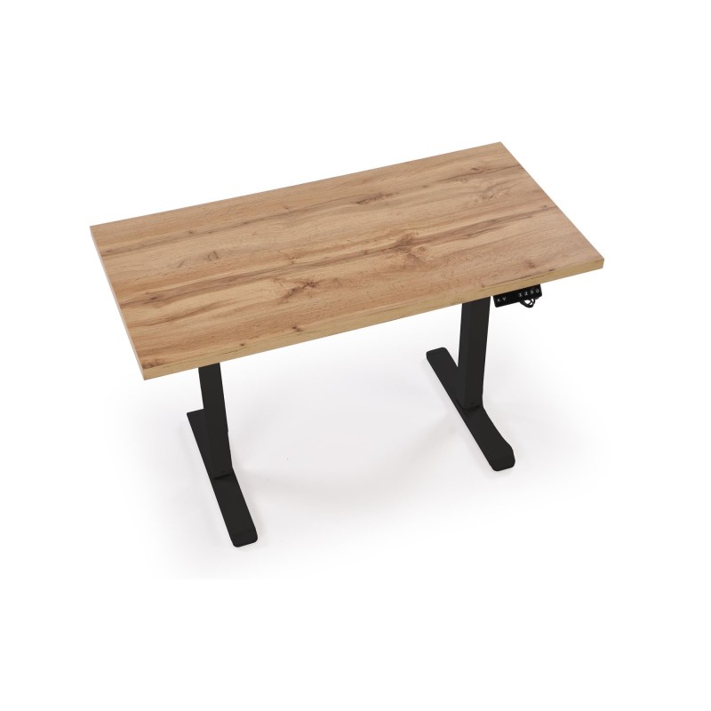 B54 biurko z funkcją regulacji wysokości, blat - dąb artisan, stelaż - czarny (2p 1szt) B54 biurko z funkcją regulacji wysokości, blat - dąb artisan, stelaż - czarny (2p 1szt)