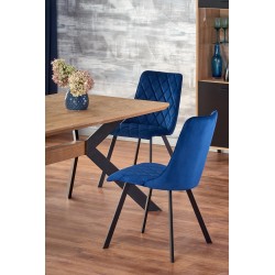 'BACARDI Extendable Table in Natural Oak / Black' 'BACARDI Extendable Table in Natural Oak / Black'