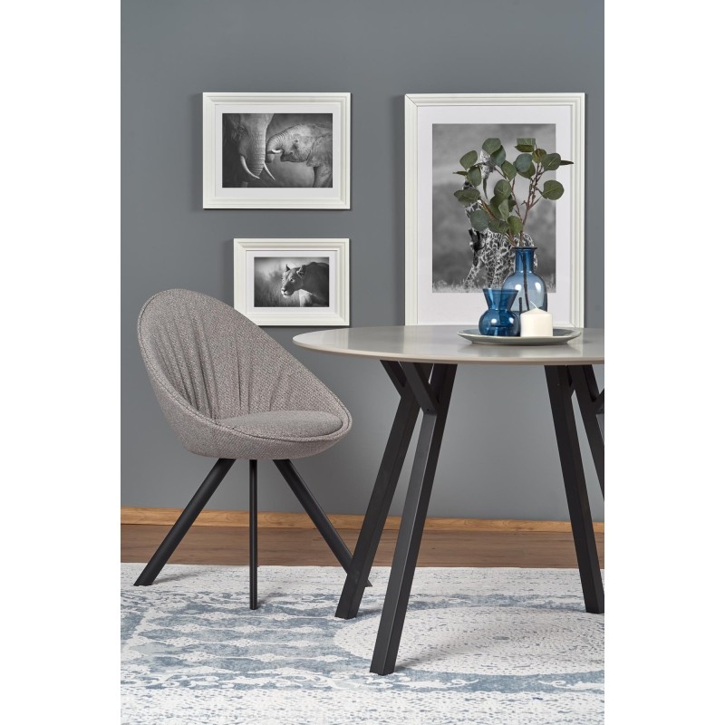 'BALROG ROUND table, frame - black, top - light ash' 'BALROG ROUND table, frame - black, top - light ash'