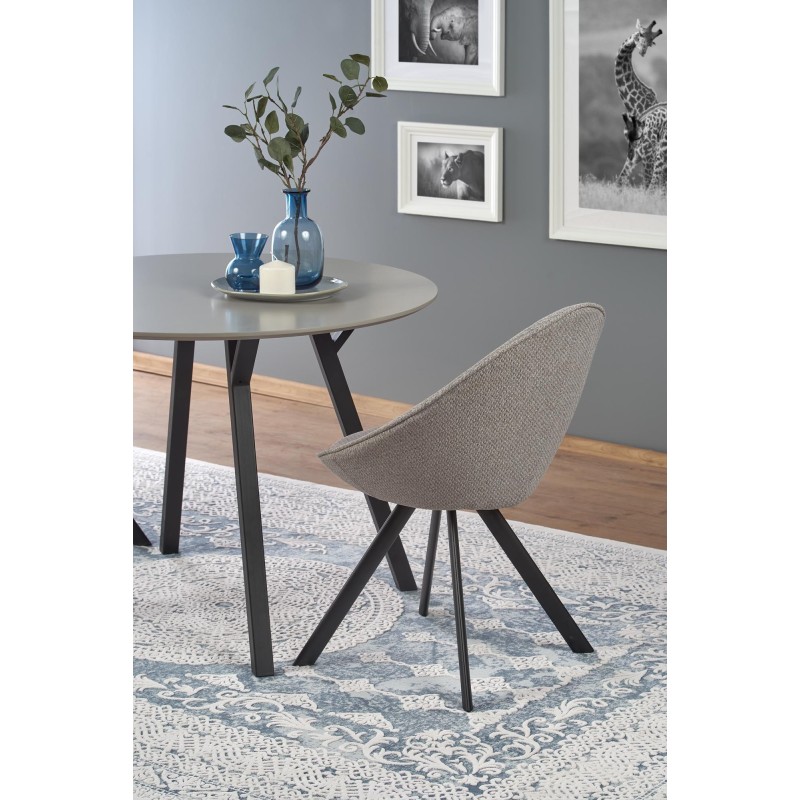 'BALROG ROUND table, frame - black, top - light ash' 'BALROG ROUND table, frame - black, top - light ash'