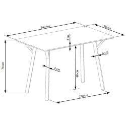 'BALROG Table, Frame - Black, Top - Light Ash' 'BALROG Table, Frame - Black, Top - Light Ash'