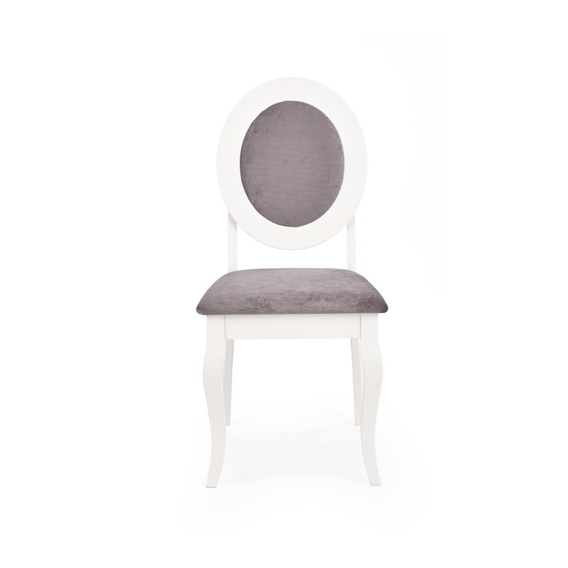 'BAROCK White / Ash Grey Chair' 'BAROCK White / Ash Grey Chair'
