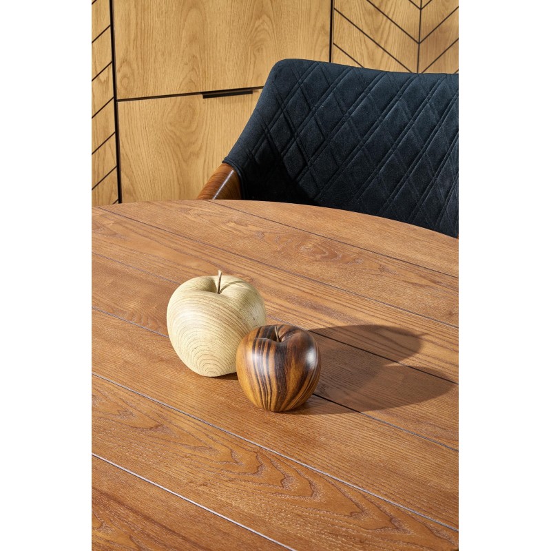 'BARRY Round Table, Walnut Top, Black Legs' 'BARRY Round Table, Walnut Top, Black Legs'