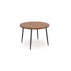 'BARRY Round Table, Walnut Top, Black Legs' 'BARRY Round Table, Walnut Top, Black Legs'