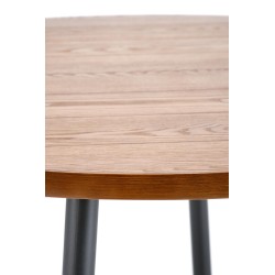 'BARRY Round Table, Walnut Top, Black Legs' 'BARRY Round Table, Walnut Top, Black Legs'