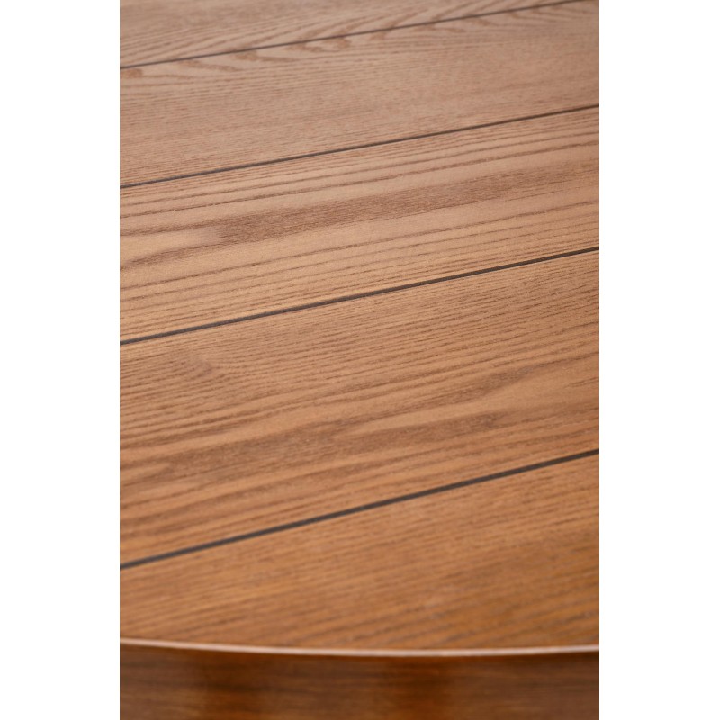 'BARRY Round Table, Walnut Top, Black Legs' 'BARRY Round Table, Walnut Top, Black Legs'