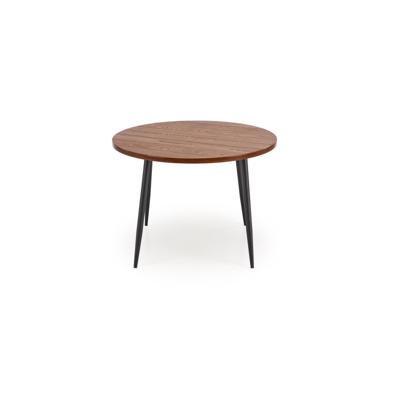 'BARRY Round Table, Walnut Top, Black Legs' 'BARRY Round Table, Walnut Top, Black Legs'