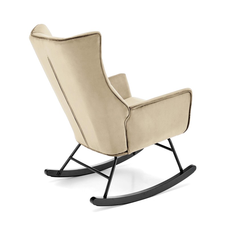 'BAZALTO Beige Rocking Chair' 'BAZALTO Beige Rocking Chair'