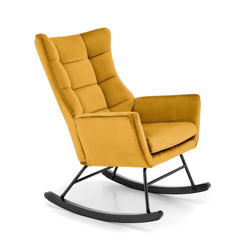 'BAZALTO Mustard Rocking Chair' 'BAZALTO Mustard Rocking Chair'
