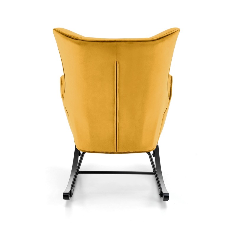 'BAZALTO Mustard Rocking Chair' 'BAZALTO Mustard Rocking Chair'