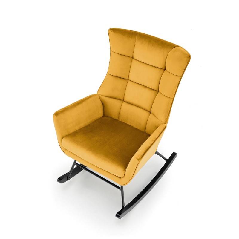 'BAZALTO Mustard Rocking Chair' 'BAZALTO Mustard Rocking Chair'