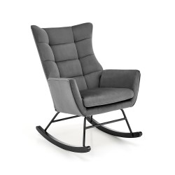 'BAZALTO Ash Grey Rocking Chair'