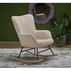 'BELMIRO Relaxation Armchair with Rocking Function, Cream' 'BELMIRO Relaxation Armchair with Rocking Function, Cream'