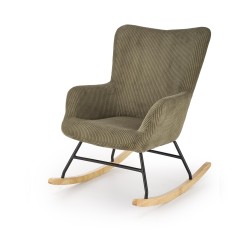 'BELMIRO Relaxation Armchair with Rocking Function, Olive'