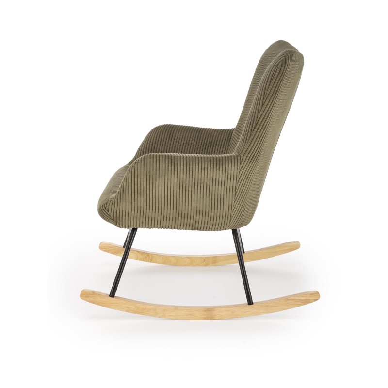 'BELMIRO Relaxation Armchair with Rocking Function, Olive' 'BELMIRO Relaxation Armchair with Rocking Function, Olive'