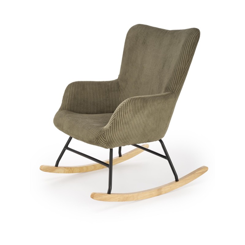 'BELMIRO Relaxation Armchair with Rocking Function, Olive' 'BELMIRO Relaxation Armchair with Rocking Function, Olive'