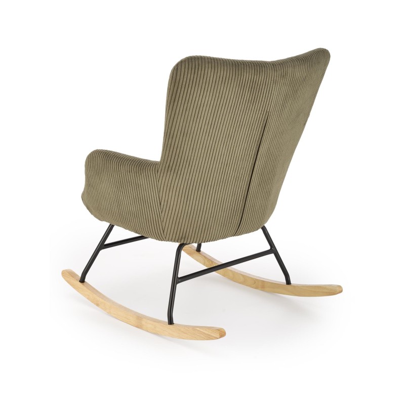 'BELMIRO Relaxation Armchair with Rocking Function, Olive' 'BELMIRO Relaxation Armchair with Rocking Function, Olive'