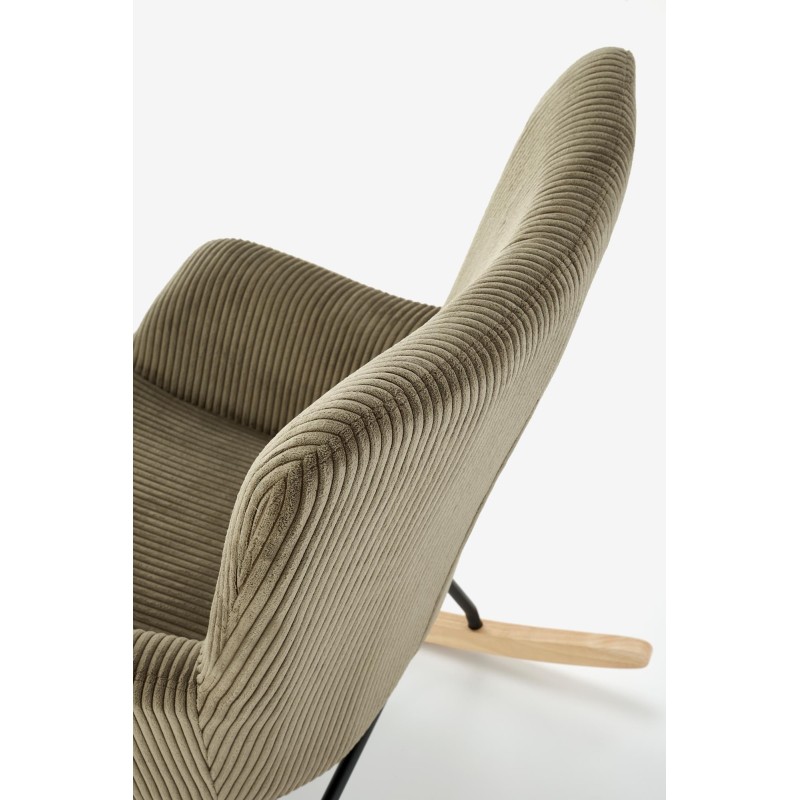 'BELMIRO Relaxation Armchair with Rocking Function, Olive' 'BELMIRO Relaxation Armchair with Rocking Function, Olive'