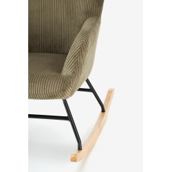 'BELMIRO Relaxation Armchair with Rocking Function, Olive' 'BELMIRO Relaxation Armchair with Rocking Function, Olive'