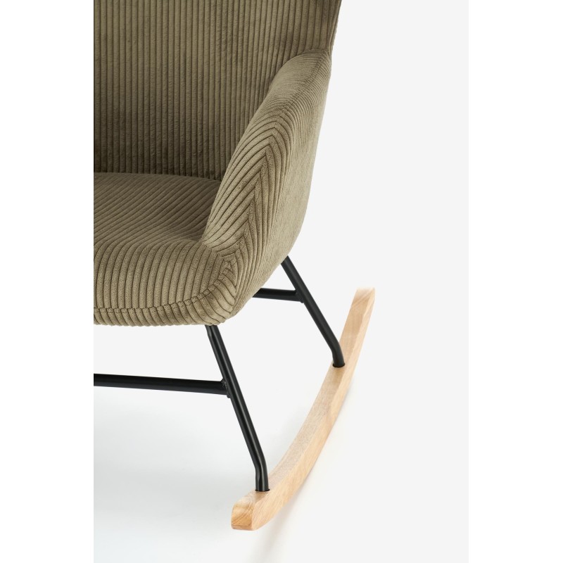 'BELMIRO Relaxation Armchair with Rocking Function, Olive' 'BELMIRO Relaxation Armchair with Rocking Function, Olive'