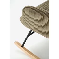 'BELMIRO Relaxation Armchair with Rocking Function, Olive' 'BELMIRO Relaxation Armchair with Rocking Function, Olive'
