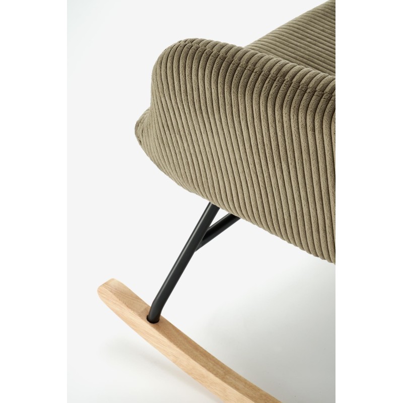 'BELMIRO Relaxation Armchair with Rocking Function, Olive' 'BELMIRO Relaxation Armchair with Rocking Function, Olive'