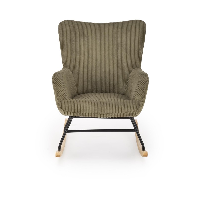 'BELMIRO Relaxation Armchair with Rocking Function, Olive' 'BELMIRO Relaxation Armchair with Rocking Function, Olive'
