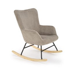 'BELMIRO Relaxation Armchair with Rocking Function, Ash Grey'