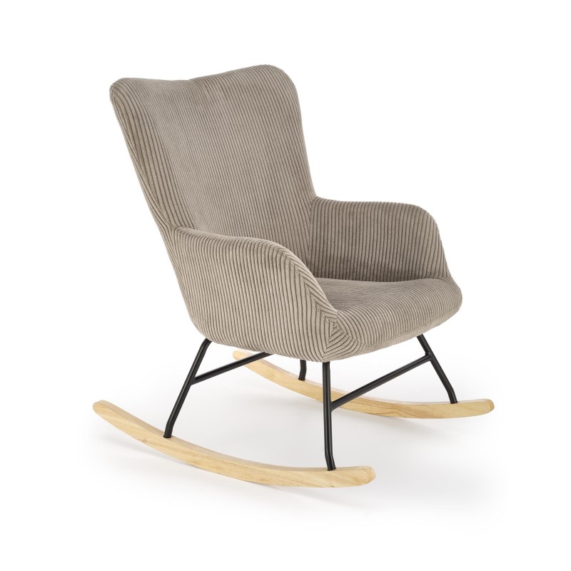 'BELMIRO Relaxation Armchair with Rocking Function, Ash Grey'