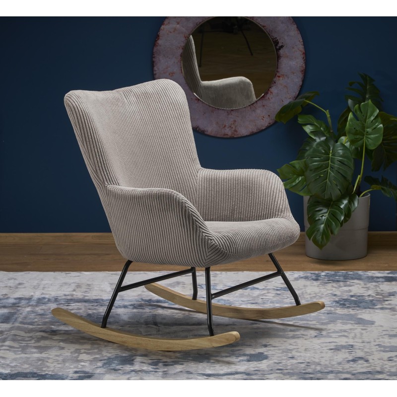 'BELMIRO Relaxation Armchair with Rocking Function, Ash Grey' 'BELMIRO Relaxation Armchair with Rocking Function, Ash Grey'