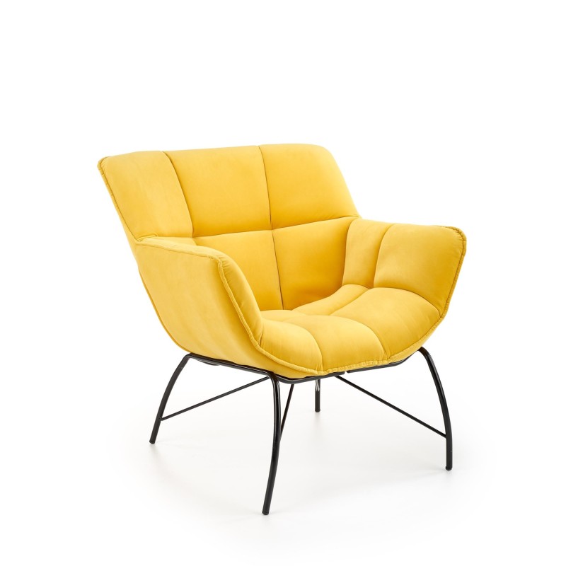 'BELTON Yellow Relaxation Armchair' 'BELTON Yellow Relaxation Armchair'