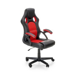 BERKEL fotel gabinetowy czarno-czerwony (1p 1szt)