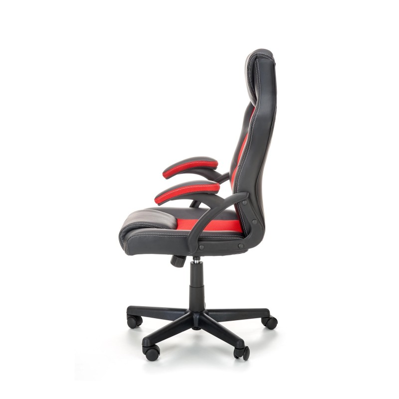 BERKEL fotel gabinetowy czarno-czerwony BERKEL fotel gabinetowy czarno-czerwony