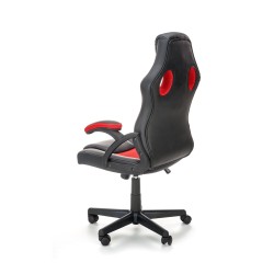 BERKEL fotel gabinetowy czarno-czerwony BERKEL fotel gabinetowy czarno-czerwony