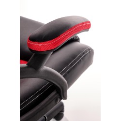 BERKEL fotel gabinetowy czarno-czerwony BERKEL fotel gabinetowy czarno-czerwony