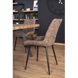 'BERLIN Extendable Table 160/220 cm, Walnut Top, Black Frame' 'BERLIN Extendable Table 160/220 cm, Walnut Top, Black Frame'