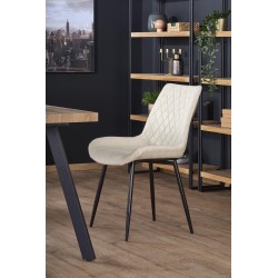 BERLIN stół rozkładany 160/220 cm, blat - orzechowy, stelaż - czarny BERLIN stół rozkładany 160/220 cm, blat - orzechowy, stelaż - czarny