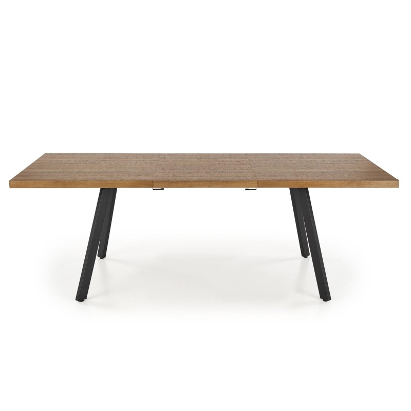 'BERLIN Extendable Table 160/220 cm, Walnut Top, Black Frame' 'BERLIN Extendable Table 160/220 cm, Walnut Top, Black Frame'