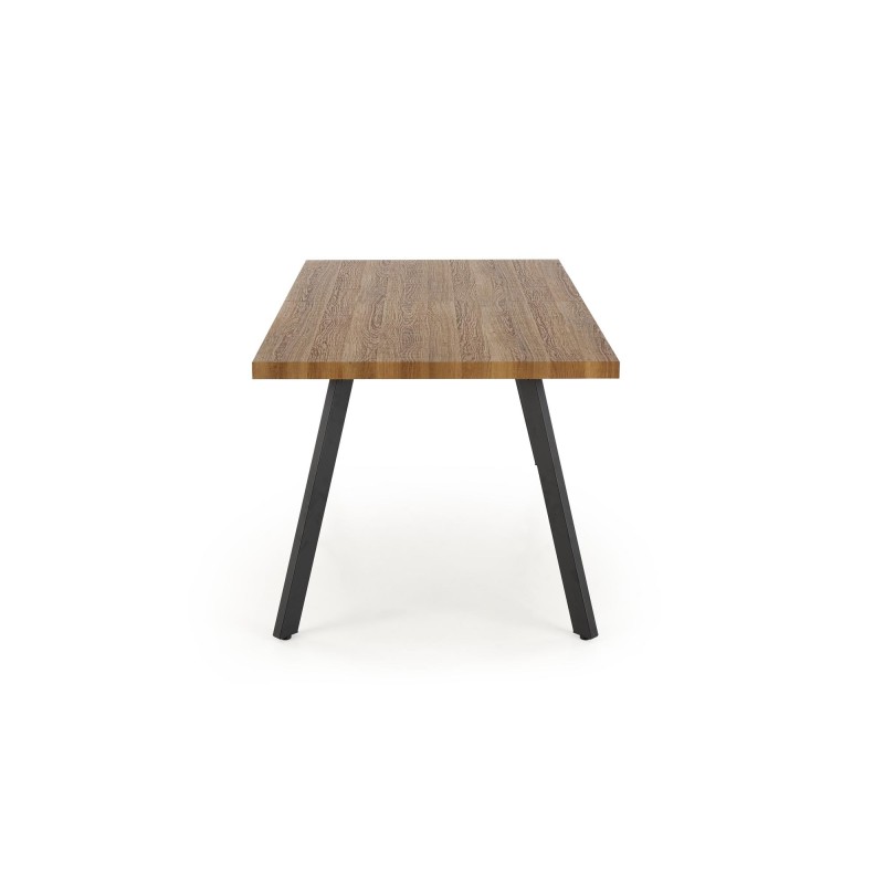 'BERLIN Extendable Table 160/220 cm, Walnut Top, Black Frame' 'BERLIN Extendable Table 160/220 cm, Walnut Top, Black Frame'