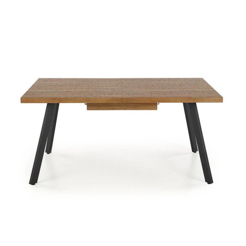 'BERLIN Extendable Table 160/220 cm, Walnut Top, Black Frame' 'BERLIN Extendable Table 160/220 cm, Walnut Top, Black Frame'